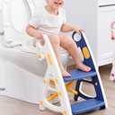 Potty Training Seat: 2 in 1 Design Potty Seat for Toilet & Nursery Step Stool for Sink Potty Training Toilet with Height Adjustable Ladder for Kids of All Ages