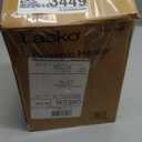 Lasko Desktop Electric Ceramic Space Heater with Adjustable Thermostat, 2 Heat Settings and Fan Only Mode, 9.2 Inches, Silver, 754200