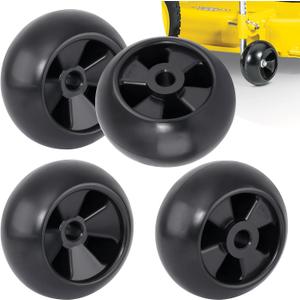 Lawn Mower Deck Wheels 4 Pack 5" Anti Scalp Deck Wheels Kit Replace for John Deere AM116299 AM125172 AM133602 M111489 Replace for MTD 734-04039 753-04856 734-3058