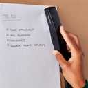 Amazon Basics Desktop Stapler with 1000 Staples, Office Stapler, Lightweight, Easy to Use, 25 Sheet Capacity, Non-Slip, Black, 3 Pack