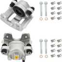 Front Brake Calipers Compatible with Jeep Wrangler 1990-2006, Cherokee 90-01, Grand Cherokee 93-98, TJ 97-06, Comanche 90-92, Front Driver & Passenger Side, 18-4340 18-4339, 2PCS