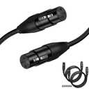 XLR Female to Female 10FT 2Pack,Microphone Wire with Balanced Shielded,3-pin XLR Adapter
