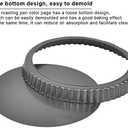 Tart Pan, 9 Inch Tart Pans, Non-Stick Removable Loose Bottom Carbon Steel 9In Tart Pan, The 9.5 Inches at the Top and 9 Inches at the Bottom, With a Depth of 1.1 Inches.