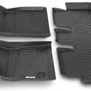 Motor Trend 3D Contour Fit Front & Rear Floor Mats for 2017-2024 Tesla Model 3 Liners, Odorless All Weather Protection