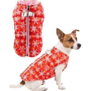 Christmas Dog Coats Small XS Dogs Christmas Jackets Winter Xmas Dog Clothes for Small Medium Large Dogs Waterproof Cold Weather Ultra-Warm Coat, X-Small