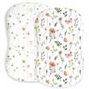 Baby Lounger Cover for Boys and Girls, Soft Breathable Polyester Cover, Fits Most Lounger Pillows, Cute Patterns, Durable and Machine Washable (Butterfly Garden, Envelope)