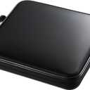 SANWA 160 Capacity CD Case, Large CD Sleeves, Portable DVD VCD Storage Box, Portable Zipper Bag, EVA Protective Blu-ray Wallet with Handle, For Car, Home, Office, Games Disc, Audio Music, Black