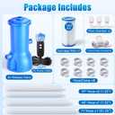 Pro 1000 GPH Pool Pumps Above Ground, Pool Pump with GFCI Safety Plug, Pool Filter Pump for Swimming Pools, Fast Circulation & Debris Removal, Improves Water Clarity, Fits Type A/C Filters, Blue