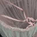VETHIN Bed Canopy Princess for Girls,Bed Canopy Curtain Double Layer Sheer Mesh Dome Bed Curtain- Round Lace Princess Mosquito Net Tent for Twin Full Queen King Bed(Pink/White)