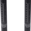MY MIRONEY 2PCS Bike Seatpost Matte Black Bike Seat Post with Scale Aluminum Alloy Bicycle Seat Post Replacement for Road & Mountain Bike, 25.4 x 250mm