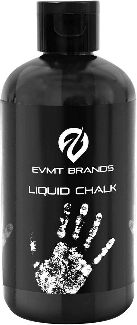 EVMT Brands Liquid Chalk, Mess Free Gym Chalk for Weightlifting, Gymnastics, Rock Climbing, Dancing, and Lifting. Sweat Resistant and Long Lasting for Stronger Hand Grip 