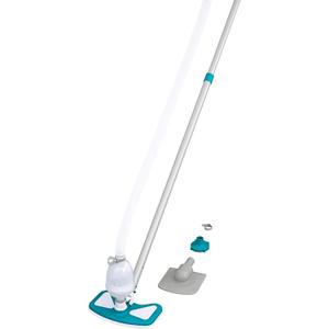 Bestway Basic Pool Cleaning Kit, Includes Pool Vacuum, Skimmer Net, 9' Pole, & Hose, Compatible W/Most Above Ground Pools, Blue