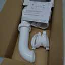 Flexible P Trap for Bathroom Sink, Flex Drain Pipe for Bathroom Sink Drain Kit and Kitchen Sink Drain Kit, 1-1/2" or 1-1/4" Expandable Sink Trap, Slip Joint or Direct Connection 1/2 Inch P Trap Kit