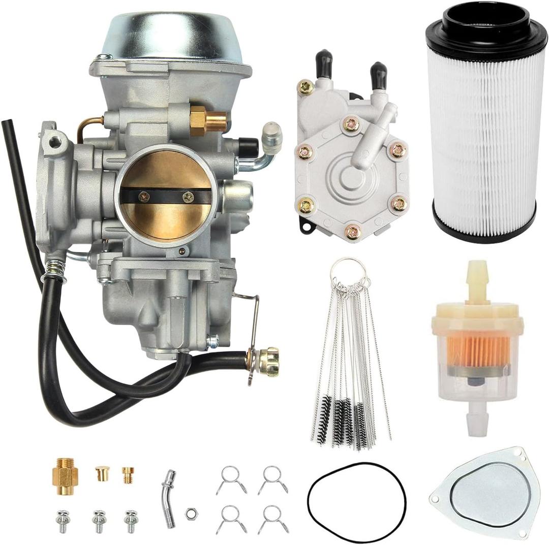 ATRACYPART Carburetor Carb for 2001-2005 & 2010-2012 Polaris Sportsman 500 4X4 HO | 1997-2009 Polaris scrambler 500 4x4 | 2000-2002 Polaris Trail Boss 325 with Fuel Pump & Air Filter
