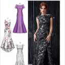 McCall Pattern McCall's Women's Floor-Length Evening Dress, Sizes 14-22 Sewing Pattern, Plain