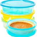 Youngever 3 Pack Pie Containers, Multi-Color Plastic Food Storage Containers, Fresh Pie Keeper, 11 inch Diameter
