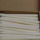 Funtery 48 Pcs Flameless LED Taper Candles Battery Operated Candles Bulk LED Candlesticks Flickering for Church Wedding Easter Graduation Party Decorations(Ivory, Classic Style)