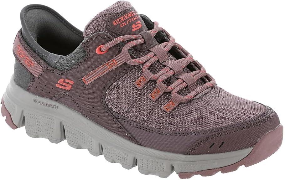 Skechers Women's Summits at Sneaker Burgundy/Multi=bumt Size 9