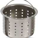 SUS304 Stainless Steel Deep Sink Strainer Inner Basket,Replacement for Kitchen Drainer,QS197C010