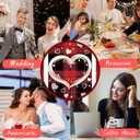 Red Black Love Paper Placemats Disposable 50Pcs Placemats Seasonal Holiday Paper Table Mats for Home Kitchen Dining Table Party Decoration