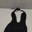 Women's Sexy Club Outfits Backless Rompers Rave Date Night Cut Out Criss Cross Halter Shorts Party Jumpsuits (Black), Small 