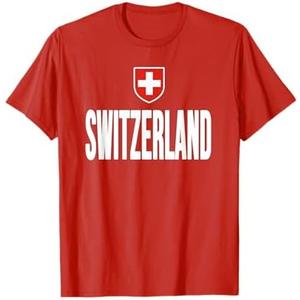 Swiss Flag Switzerland Souvenir Schweiz Gift Suisse Svizzera T-Shirt XL