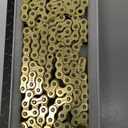 420H Motorcycle Chain 132 Links Non O-Ring with Connecting Master Link and Chain Breaker Heavy Duty Drive Chain for Motorcycle Bicycle Go Kart Mini Trail Bike