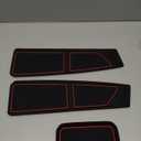 Silicone Dash Dashboard Cover Mat for Ford Bronco Accessories 2021 2022 2023 2024 Anti Dust Dash Pad Tray Insert Liners Compartments Mat for Bronco 3Pcs Set Premium Custom (Red Trim)