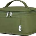 NOL Natural Organic Lifestyle Small Lunch Bag Mini Lunch Box Insulated Lunch Bag for Men/Women Leakproof Cooler Tote Bag Lightweight Nylon Waterproof Lunch Box For Work, Amy green (Small (3 Liters))