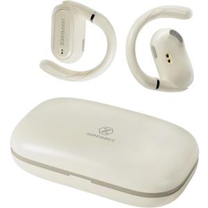 ZIPFORCE True Wireless Earbuds, Open-Ear Bluetooth 5.3 Headphones 4-Mics ENC Clear Call, OWS Bluetooth Earbuds Touch Control, IPX6 Waterproof TWS, Light-Weight Earphones (Yellow)