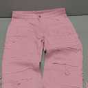 Women's High Waisted Straight Leg Slim Fit Raw Hem Patchwork Stretchy Y2K Stacked Mom Jeans Boyfriend Jeans for Teen Girls (Large, Pink)