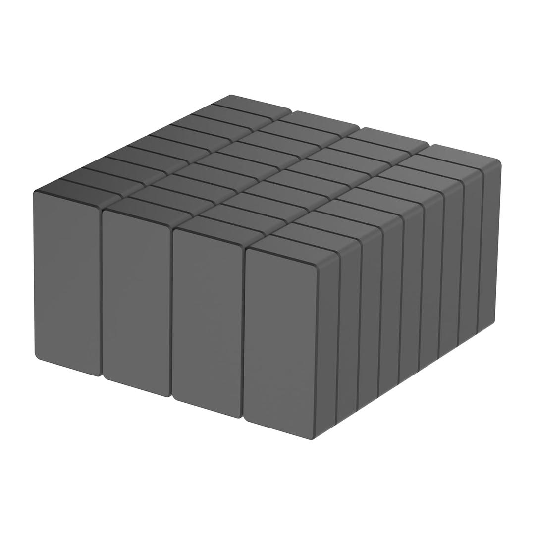 C8 Rectangular Magnets, 1-7/8" L x 7/8" W x 3/8" H - 36 Pack, Large Block Ceramic Magnet, Industrial Ferrite Magnets,Strong Magnet for Crafts,DIY,Science,Fridge,Tool Room Whiteboard