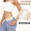 LEVAO Seamless Underwear for Women No Show Bikini Invisible Hipster Workout Panties 5 Pack S-XL (L)