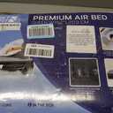 Get Fit Air Bed With Built In Electric Pump - Premium Single Airbed - Quick Blow Up Bed With Headboard & Free Inflatable Pillow - Elevated Inflatable Air Mattress For Outdoor, Camping - Black/Grey