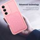 MOWIME Compatible with Samsung Galaxy S23 Plus Case with Card Holder, Cheetah Print Shockproof Soft TPU Protective Case Women Girls, Anti Scratch Wallet Case for Galaxy S23 Plus 6.6 Inch, Pink