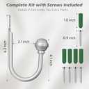 Hion Curtain Holdbacks Silver 6pcs, Curtain Tiebacks Wall Mounted Curtain Hooks Holders for Drapes