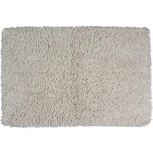 Home Weavers Shaggy Luxury Collection Bathroom Rug Soft and Water Absorbent Cotton, Machine Washable & Dry 24"x36", Ivory