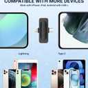 Wireless Lavalier Microphone for iPhone USB C Lav Mic for iPhone 17 16 Android Phone Microphone Video Recording TikTok Vlog Noise Canceling Clip On Microphones (Black, M6-2 in 1)