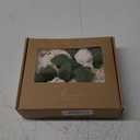 Ling's Moment Artificial Wedding Flowers 1.5" Rose Buds and 2" Petite Roses 25pcs Cream w/ Stem for DIY Wedding Boutonniere Wrist Corsages Bouquets Centerpieces Arrangements