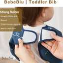 Long Sleeve Baby Bib, Waterproof Fabric, Catch-All Pocket, Baby Smock Bib, Adjustable Sleeves