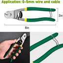 Bicycle Cable Cutter with Universal 13m Bike Brake Housing, 21.8m Brake Cable, 14m Shift Cable Housing, 22.2m Shift Cable and Replacement Kit