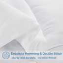 EASELAND Full Size Down Alternative Comforter - Quilted Duvet Insert for All Seasons, Soft Lightweight with Corner Tabs, Summer Winter Warm Bedding, White 8286 Inches