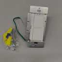 Lutron Maestro LED+ Dual Dimmer and Switch | 75-Watt LED Bulbs/2.5A Fans, Single-Pole | MACL-L3S25-WH | White (1 Pack)