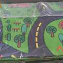 Tinideya Kids Playmat Rug 6x9 ft, Non-Slip Rubber Backing Traffic Road Playmat, Cars Play Mat for Toddler Children Playroom Classroom Bedroom(Green, Traffic Road)