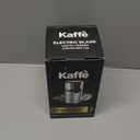 Kaffe Electric Coffee Grinder with Removable Cup (3.5oz) - Stainless Steel - Cleaning Brush Included - Espresso Coffee Bean Grinder for Home Use