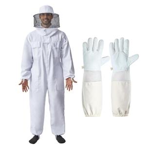 Professional Bee Suits for Men & Women with Round Veil, Beekeeping Suit with Ventilated Glove, Beekeeper Suit Bee Outfit for Backyard and Bee Keeper XXL (XXL for 5'11"-6'3")