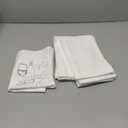 Aunt Martha's 18-Inch by 28-Inch Flour Sack Dish Towels, Premium 130 Thread Count, White, Set of 7