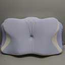 Cervical Pillow for Neck Pain Relief, Cooling Ergonomic Memory Foam Pillows for Sleeping with Luxury Anti-pilling Pillowcase, Contour Orthopedic Neck Support Pillow for Side Back Stomach Sleepers-Blue