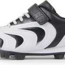 CAMVAVSR Unisex-Child Baseball Cleats Kids Softball Shoes for Boys Girls Rubber Molded Little Children Big Youth Sneakers Easy to Wear Sports Footwear Black Size 13