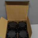 MalloMe LED Camping COB Lantern Flashlights 4 Pack - Super Bright - 240 Lumen Portable Outdoor Lights - AA Batteries Required, Not Included (Black, Collapsible)